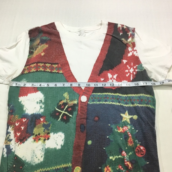 American Eagle Ugly Christmas T-Shirt Men's Medium - Picture 5 of 8